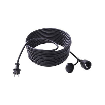 Bachmann Cable Extensión H07RN-F 3G1.5mm² 1m Negro, Schutzkontakt Bachmann Cable Extensión H07RN-F 3G1.5mm² 1m Negro, Schutzkontakt