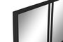 DKD Home Decor Espejo Ventana Negro de Hierro y Cristal 122x122 cm