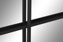 DKD Home Decor Espejo Ventana Negro de Hierro y Cristal 122x122 cm