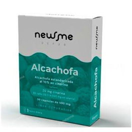 Newme Alcachofa 30 Cap. Contribuye al normal mantenimiento hepático. Vegano, Sin Gluten, Sin Lactosa.