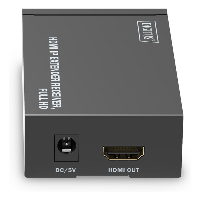 Digitus Extensor HDMI IP Receptor Full HD 1920 x 1080 Pixeles 120 m Negro