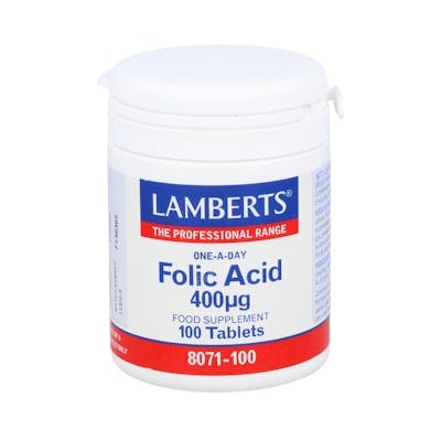 Lamberts Ácido Fólico 400 µg 100 Tabletas Lamberts Ácido Fólico 400 µg 100 Tabletas