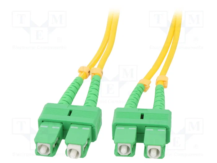 QOLTEC Cable de conexión de fibra óptica SC/APC Duplex 5m SMF G652D