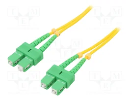 QOLTEC Cable de conexión de fibra óptica SC/APC Duplex 5m SMF G652D