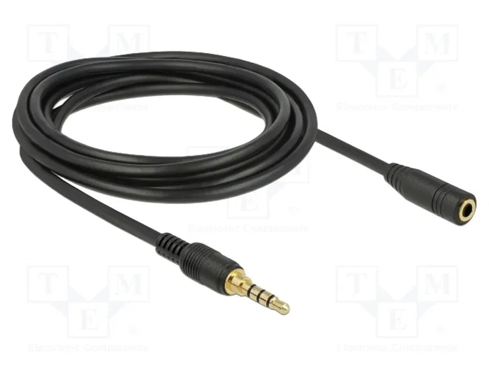 DeLOCK 85633 Cable de extensión de audio 3,5 mm 3 m Negro DeLOCK 85633 Cable de extensión de audio 3,5 mm 3 m Negro