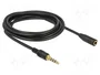 DeLOCK 85633 Cable de extensión de audio 3,5 mm 3 m Negro