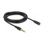DeLOCK 85633 Cable de extensión de audio 3,5 mm, 3 m, Negro