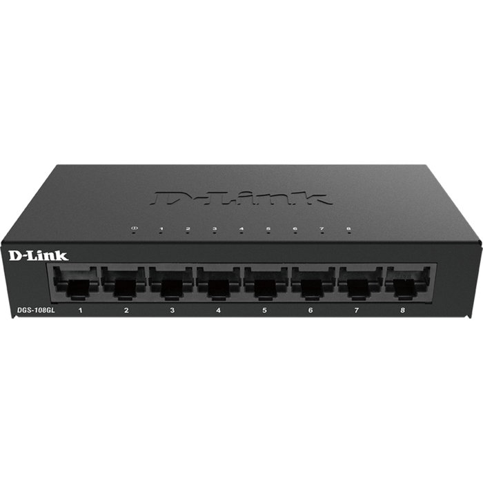 D-Link DGS-108GL Switch Gigabit Ethernet de 8 Puertos Negro D-Link DGS-108GL Switch Gigabit Ethernet de 8 Puertos Negro