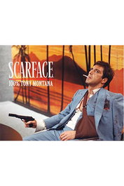 SD TOYS Poster Cristal Tony Montana Scarface 40x30cm