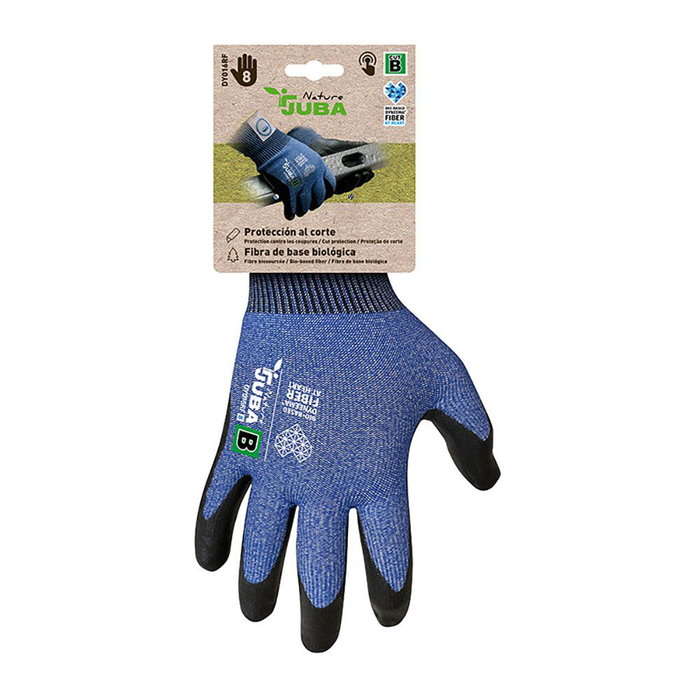 Juba Guante de Protección T-10 Dyneema, Palma Nitrilo Foam Táctil, Resistente a Abrasión y Perforación, Ergonómico y Transpirable