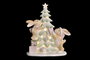 DKD Home Decor Figura Navidad Árbol Resina LED (2 Unidades)