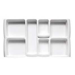 APS Vajilla Fuente Plana Cascade de Melamina 25x28 cm