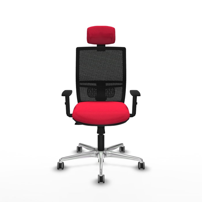 PIQUERAS Y CRESPO Silla de oficina Yunquera con Mecanismo Sincro/Traslack Rojo/Negro PIQUERAS Y CRESPO Silla de oficina Yunquera con Mecanismo Sincro/Traslack Rojo/Negro