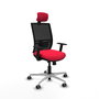 PIQUERAS Y CRESPO Silla de oficina Yunquera con Mecanismo Sincro/Traslack Rojo/Negro