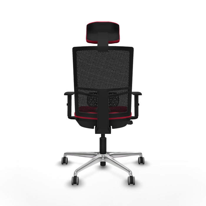 PIQUERAS Y CRESPO Silla de oficina Yunquera con Mecanismo Sincro/Traslack Rojo/Negro PIQUERAS Y CRESPO Silla de oficina Yunquera con Mecanismo Sincro/Traslack Rojo/Negro