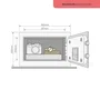 Yale YSFM/250/EG1 Caja Fuerte Biométrica Alta Seguridad Certificada SKG Doméstica 25x35x30 cm