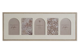 DKD Home Decor Marco Multifoto Beige para 5 Fotos