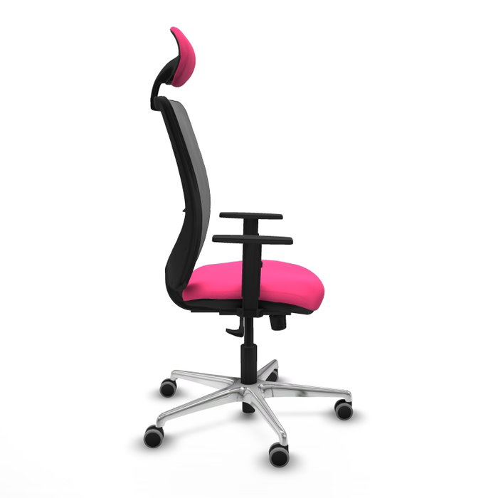 PIQUERAS Y CRESPO Silla de oficina Zulema Rosa y Gris PIQUERAS Y CRESPO Silla de oficina Zulema Rosa y Gris