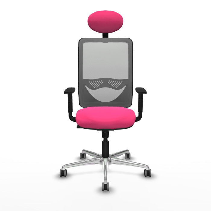 PIQUERAS Y CRESPO Silla de oficina Zulema Rosa y Gris PIQUERAS Y CRESPO Silla de oficina Zulema Rosa y Gris