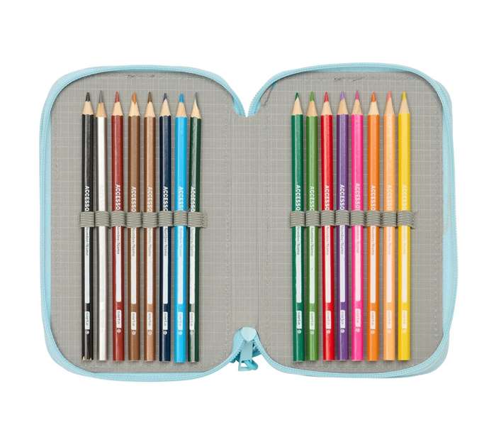 Safta Plumier Triple 37 Piezas 12,5x19,5x5,5 cm