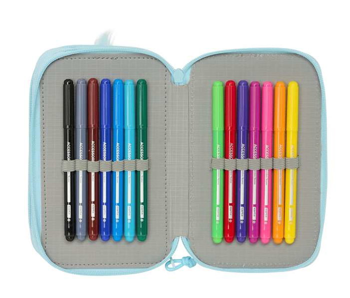 Safta Plumier Triple 37 Piezas 12,5x19,5x5,5 cm