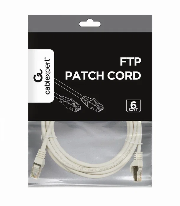 Gembird Cable de Red Cat6 FTP 5m Gris PP6-5M