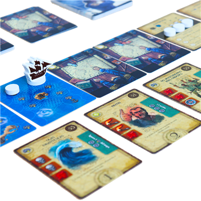 Ludonova - Adamastor: Juego de Mesa Solitario de Cartas y Estrategia Náutica, Ambientado en la Era de los Descubrimientos - 1 Jugador - Español - Ref: LDNV510001
