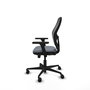 PIQUERAS Y CRESPO Silla de oficina Jorquera con mecanismo Sincro/Traslack Gris y Negro