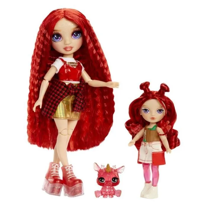 Rainbow High Muñeca Rainbow High Littles Rainbow Fantasy Fairies - Manzana (Roja) LIT35051543381
