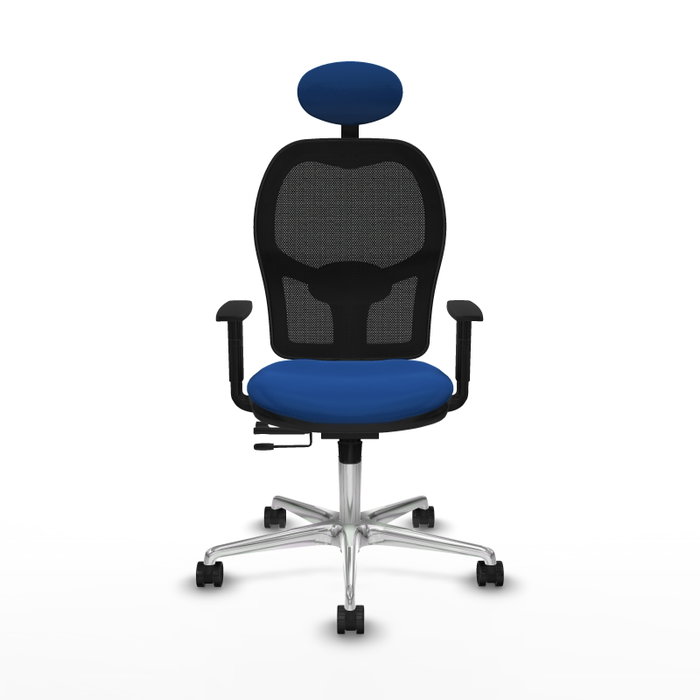 PIQUERAS Y CRESPO Silla de oficina Jorquera Azul y Negro con mecanismo Sincro/Traslack PIQUERAS Y CRESPO Silla de oficina Jorquera Azul y Negro con mecanismo Sincro/Traslack