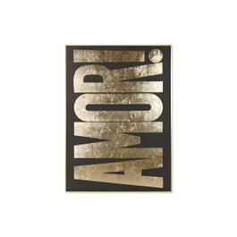 DKD Home Decor Cuadro de Lienzo Amor Pintado a Mano 103x143 cm
