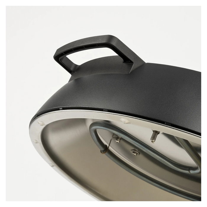 Ferrari Horno de Pizza con Piedra, 28 cm, 420 °C, 1200 W, Negro y Plata - Modelo G10199