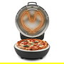 Ferrari Horno de Pizza con Piedra, 28 cm, 420 °C, 1200 W, Negro y Plata - Modelo G10199