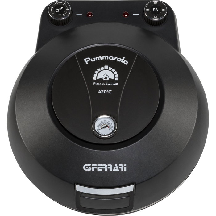G3 Ferrari Pummarola Pizzaofen Negro y Plata (G10199)