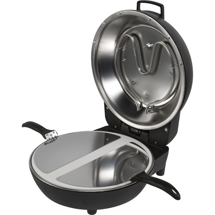 G3 Ferrari Pummarola Pizzaofen Negro y Plata (G10199)