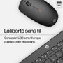 HP Teclado inalámbrico 230 negro para distribución francesa AZERTY, ergonómico, silencioso y con larga duración de batería