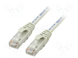 TELEGÄRTNER Patch cord Cat 6 U/UTP RJ45 1,5m gris