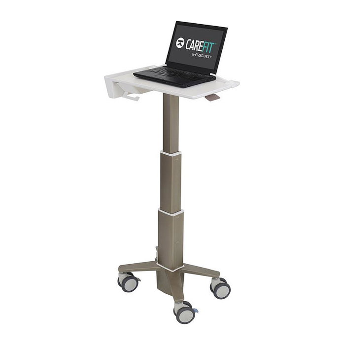 Ergotron C50-1100-0 CareFit Slim Medical Laptop Cart Soporte Carro para Portátil no Powered Altura Ajustable 614-1247 mm Gris