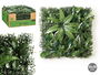 Ibergarden Jardin Vertical Hoja Helecho 50x50 cm Verde y Blanco (Set de 10)