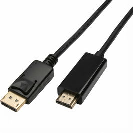Captiva Cable DisplayPort a HDMI Negro 4K 60Hz HighSpeed 1m