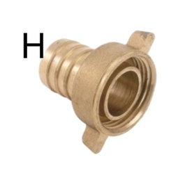Racor de latón para grifo de manguera hembra de 3/4 (2 piezas)