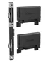 Vogels PLA 9301 Kit de montaje para videowall dvLED - Compatible con barra de interfaz PLB 31xx y tubos PUC 29xx (2 soportes, negro)