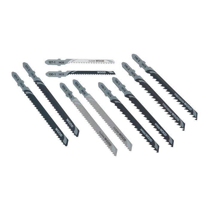 Dewalt DT2290-QZ Hojas de Sierra de Calar para Madera Set 10 uds (Equivalentes Bosch T101B, T119BO, T101AO, T111C, T144D, T144DP)