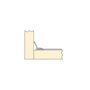 Emuca Protector de fondo para muebles de cocina, tablero 16mm, módulo 1.000mm, 968x580mm, Plástico y Aluminio, Aluminio natural