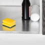 Emuca Protector de fondo para muebles de cocina, tablero 16mm, módulo 1.000mm, 968x580mm, Plástico y Aluminio, Aluminio natural