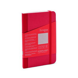Cuaderno Fabriano Ecoqua Plus Tela 9X14 80Hj. 90Gr. Liso Frambuesa