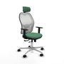 PIQUERAS Y CRESPO Silla de oficina Jorquera Verde esmeralda y Blanco