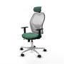 PIQUERAS Y CRESPO Silla de oficina Jorquera Verde esmeralda y Blanco