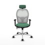 PIQUERAS Y CRESPO Silla de oficina Jorquera Verde esmeralda y Blanco
