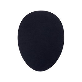 BakkerElkhuizen The Egg Ergo Mauspad - Negro, Alfombrilla de Ratón Antibacteriana, Base Antiderrapante, Caucho y Textil, 230x300x2 mm